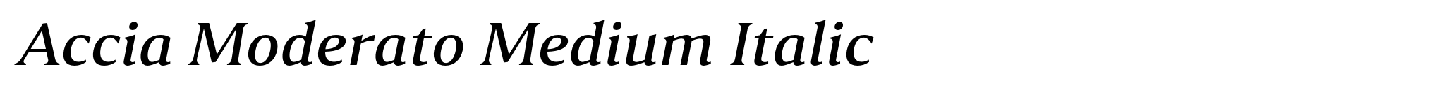 Accia Moderato Medium Italic image